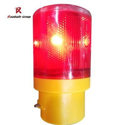 Solar LED Revolving Warning Light Traffic Light / Cone Light