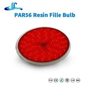 High Lumen Resin Filled RGB PAR56 DC12V Flat IP68 Waterproof LED Wall Mounted Pool Lamp with Ce RoHS