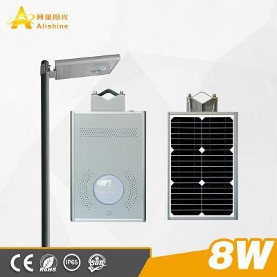 8W Microwave Radar Sensor Outdoor LED Street Solar Light