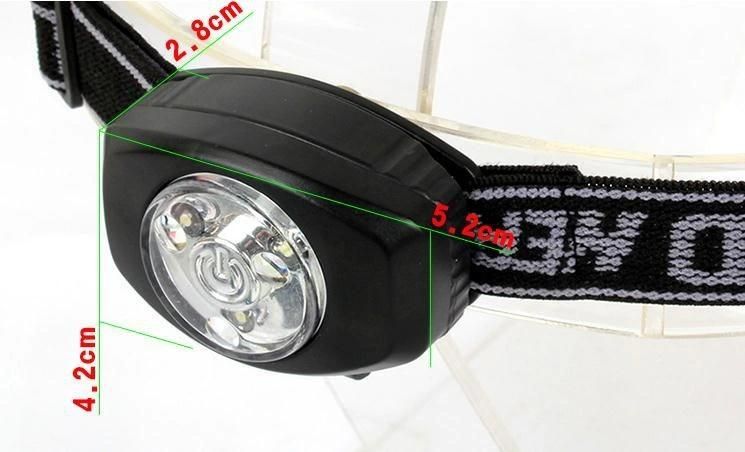 3 LED Mini Head Light Lamp Headlamp Headlight