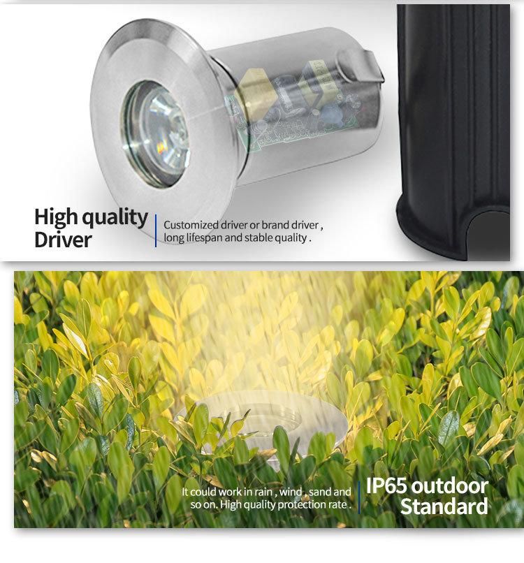 Outdoor Waterproof IP65 Professional Recessed Garden Buried Decking Light Sets
