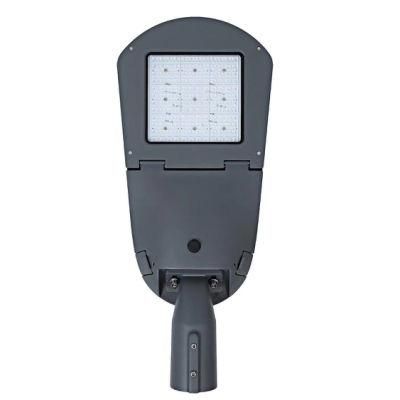 ISO9001 CE RoHS 30W 40W 50W 60W 70W 80W Outdoor IP66 Aluminum Adjustable LED Street Light 140lm/W Solar Road Lighting