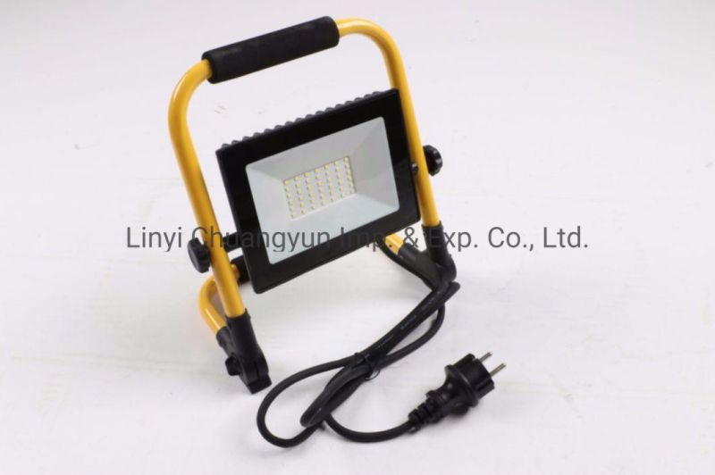 Outdoor LED Floodlight with Cable for Night Work IP65 10W 50W