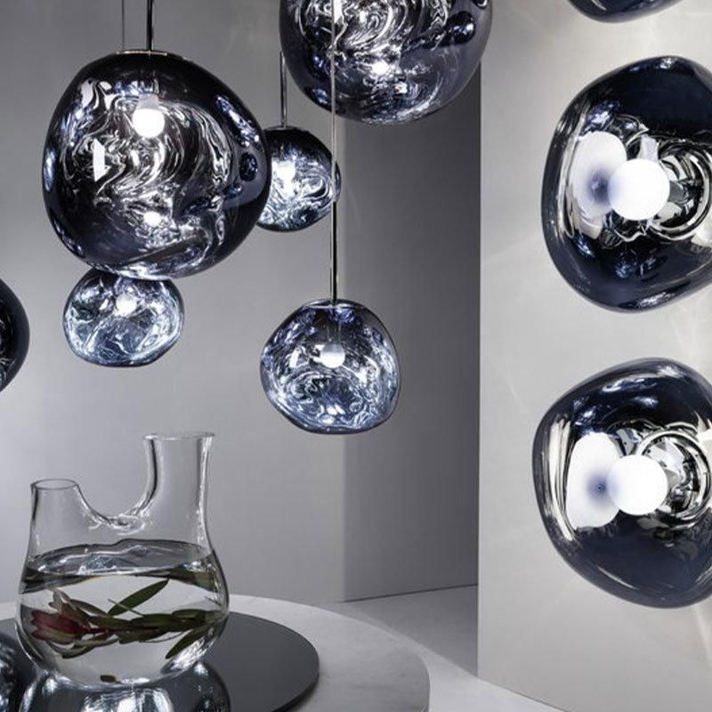 2022 Designers Nordic Lighting Creative Cafe Lava Bed Bar Living Room Restaurant Duplex Building Rotating Long Chandelier