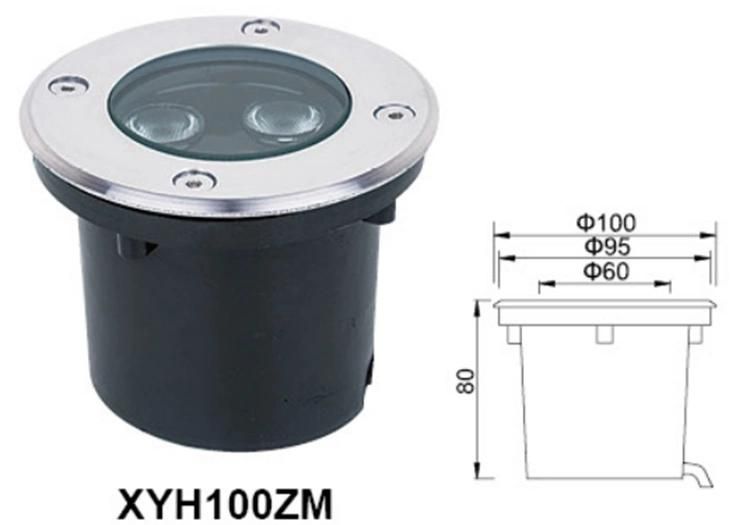 Outdoor Spot Pathway Waterproof Recessed Round Square LED Underground Lighting Deck Inground Light for Garden Landscape