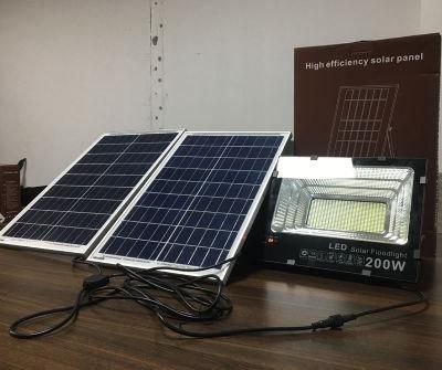 Outdoor Lighting Remote Control IP67 Waterproof 30W/50W/80W/100W Solar Panel LED Flood Light