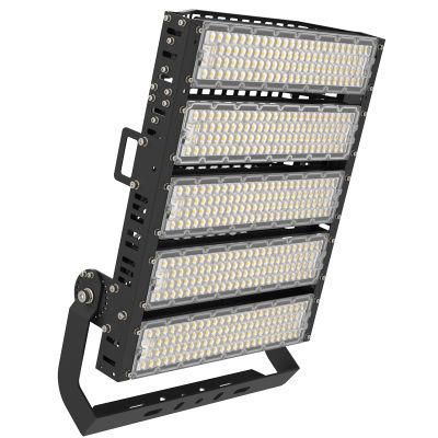 Dali DMX 0-10V Timming Dimmable Outdoor IP66 Floodlight Spotlight 1250W High Power LED High Mast Stadium Lamp