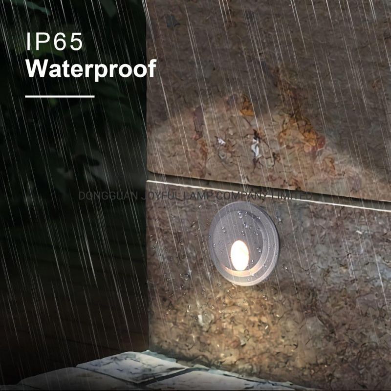 1W/2W/3W IP65 Waterproof Recessed LED Wall Foot Step Light Stair Lamp