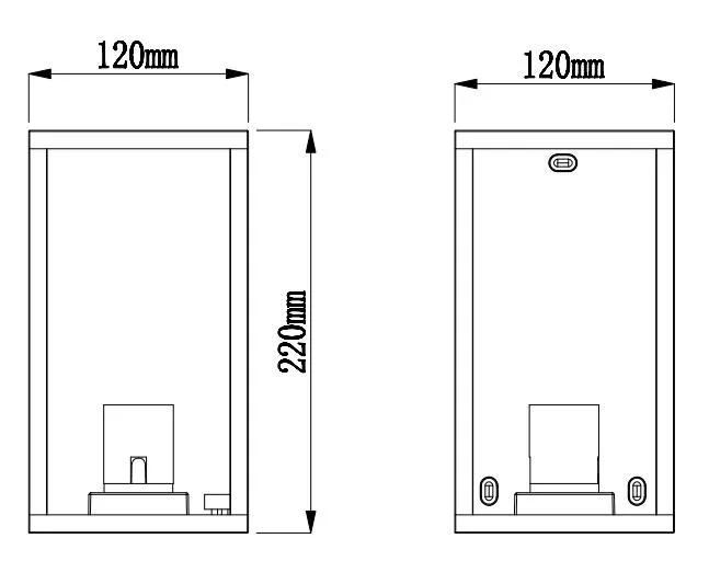 Glass E27 LED Wall Light