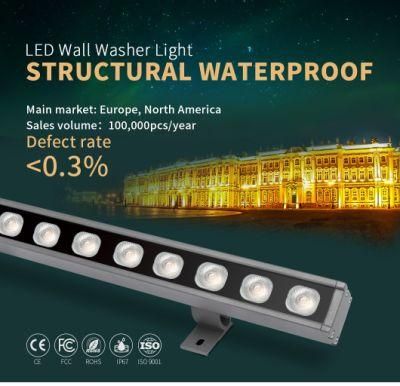 24W DC24V IP67waterproof Aluminum Alloy LED Pool Wash The Wall Lamp