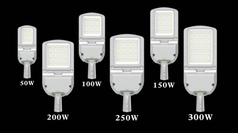 SPD10kv Waterproof IP65 CRI>80 Professional Light Distribution 100W LED Streetlight