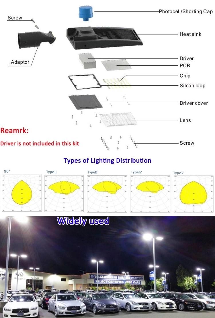 300W LED Street Lighting Manufacturer Price with Optional Brackets