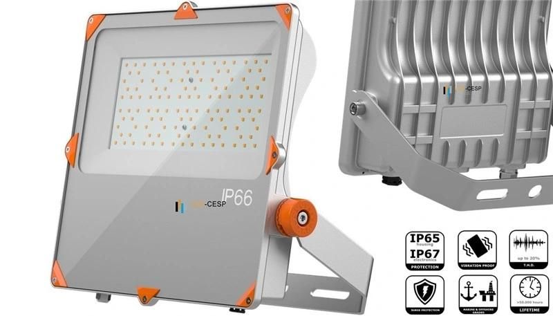 IP66 Waterproof Premium Unique Design Outdoor Floodlights Multiple Optic 8deg 30deg 60deg 90deg Symmetric Beam LED Floodlight 50W-4000K-80CRI