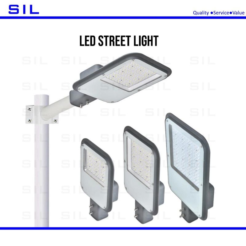 3-5 Years Warranty Meanwell IP65 Parking Lot 50W 100W 150W Smart Roadway Shoebox Lamp Good Price LED Street Light