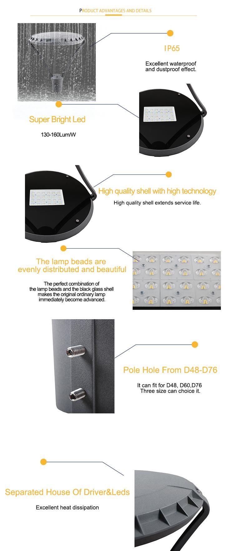 Die Casting Aluminum Body 30W LED Parking Garden Light