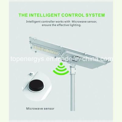 10W All in One Integrated IP66 Lithium Battery Solar LED Street Light