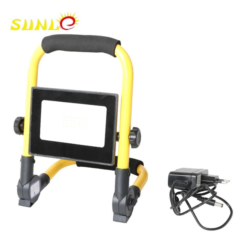 Rechargeable LED Floodlight for Night Work, IP65 10W Rechargeable Floodligh