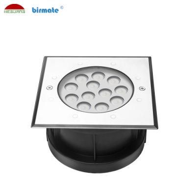 12W DC24V External Control LED Underwater Light SS316L Stainless Steel LED Ground Light