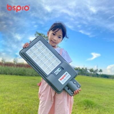 Bspro Smart Plastic LED 300W Housing Waterproof Road 200W Integrated Solar Street Light