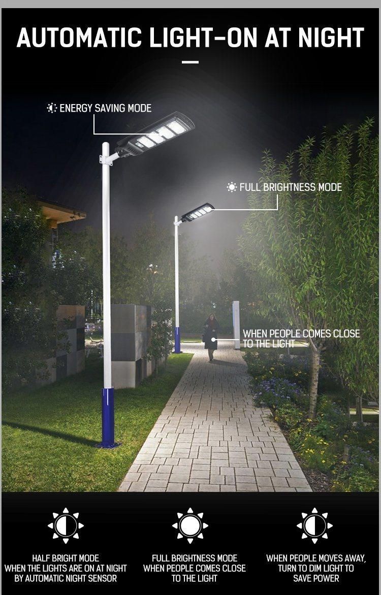 High Lumen Outdoorgarden Panel Integrated Powered LED Solar Street Light