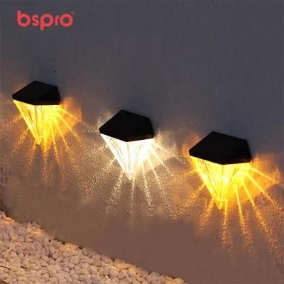 Bspro Stock Cheap Factory Price LED Lamps Outdoor Wall Park Solar Garden Light