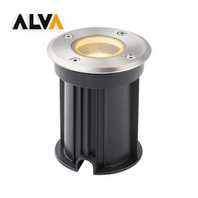 Alva Aluminium + Stainless Steel + Tempered Glass Recessed LED Outdoor Lighting