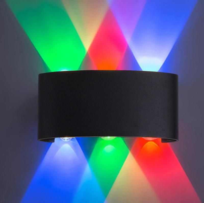 Wholesale Colorful RGB up Down 2W 4W 6W 8W Super Bright LED Commercial Wall Pack Light