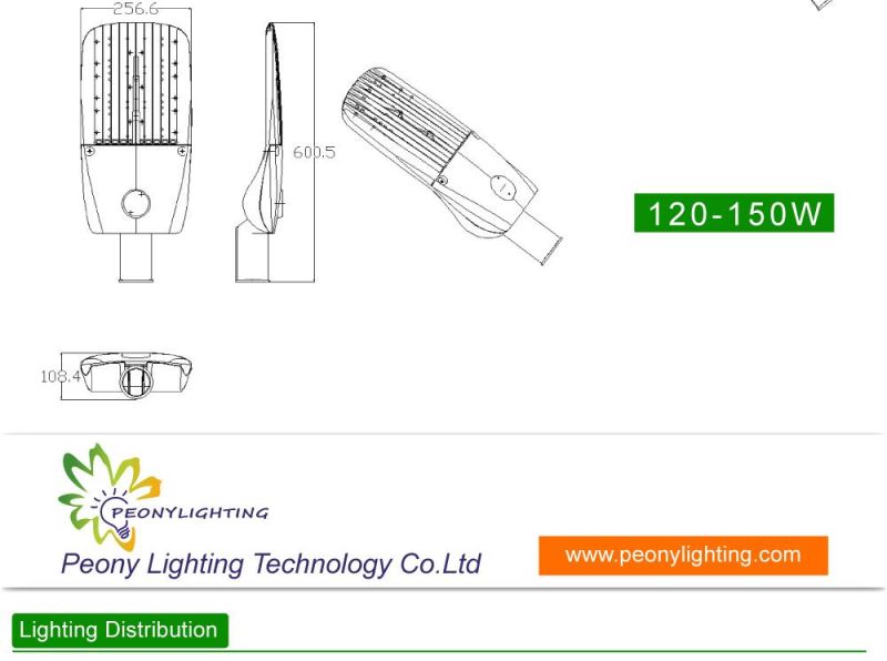 High Quality Big Lens Street Light 150W Waterproof IP66 LED Street Light