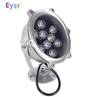 Sunflower Shape Stainless Steel IP68 9W RGB LED Underwater Light