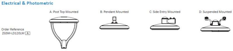 Die Casting LED Outdoor Garden Light 70W