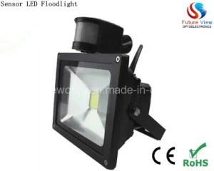 10W IP65 Sensor Outdoor LED Flood Light with AC85-265V