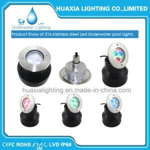 18watt 12V RGB Color LED Underwater Recessed Light