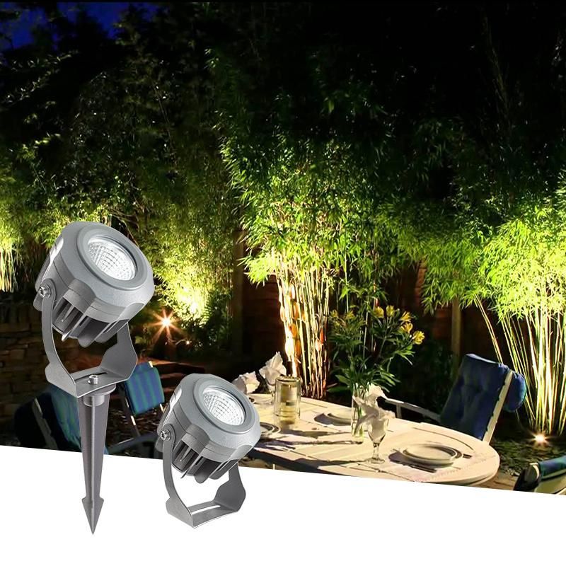 IP68 24V High Quality Garden 5W RGB DMX LED Spike Light