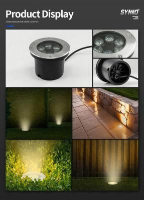 Aluminun 3000K LED Waterproof Underground Light Garden Lighting Fixture