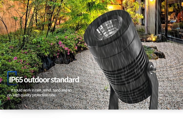 Modern Design Black Color Housing 12V 24V Garden Spot Lights LED for Garden