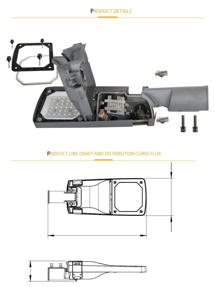 25W Bright Outdoor CE Waterproof LED Street Lights