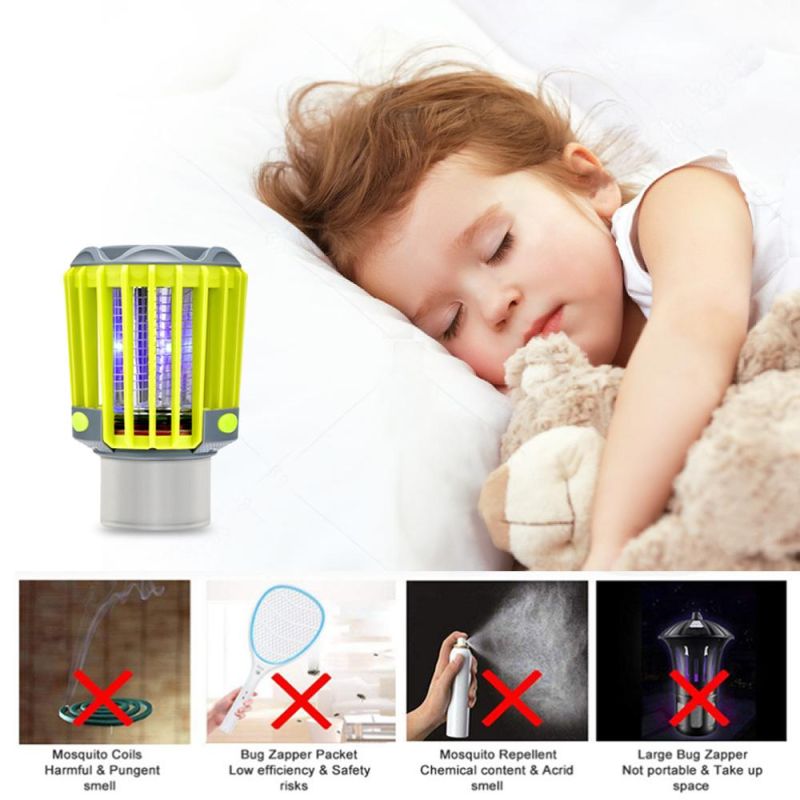 IP67 Waterproof USB Rechargeable Mosquito Repellent Lamp Killer Light