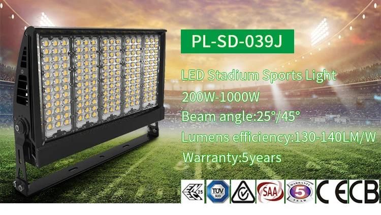 High Brightness Industrial Remote Control Outdoor IP66 500watt LED Solar Flood Light