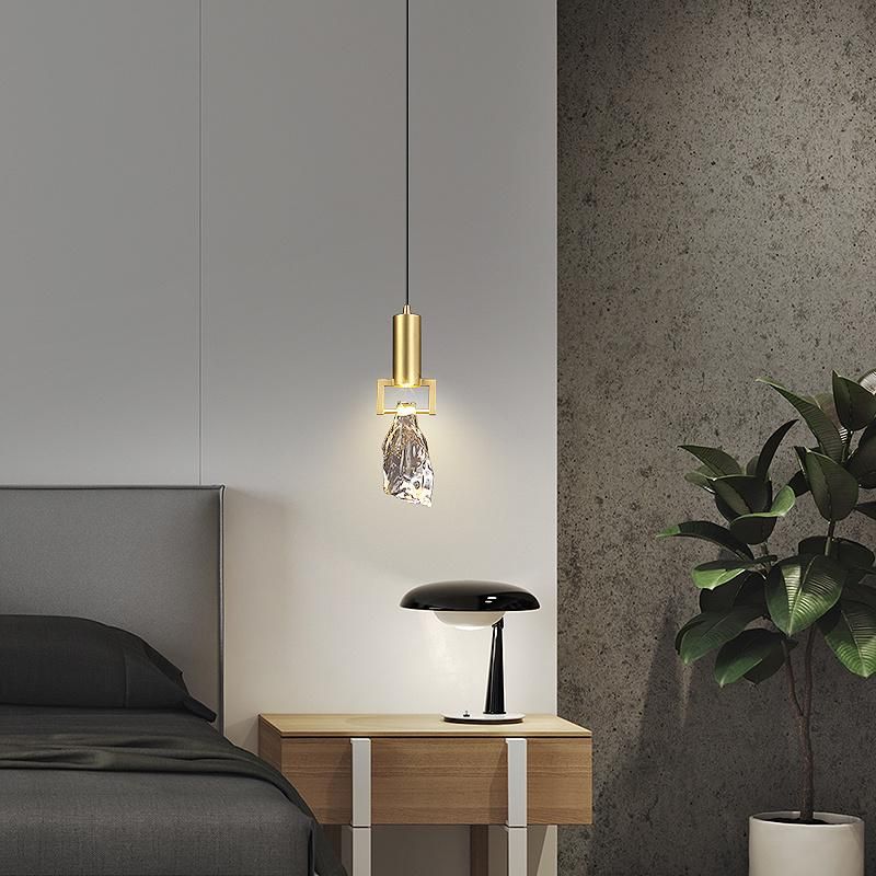 2022 Modern Luxury Single Head Bed Bar Table Exhibition Hall Hotel Chandelier