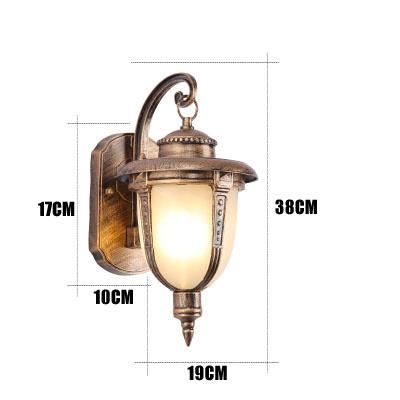 Retro Outdoor Wall Lamp Vintage Foyer Corridor Light Waterproof Balcony Garden Light (WH-HR-63)