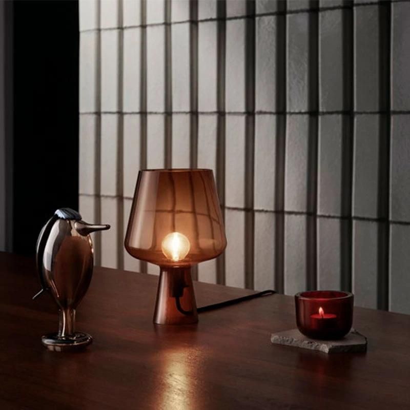 2022 Modern Minimalist Creative Glass Table Lamp Bedroom Bedside LED Lighting Lamp Decorative Table Lamp