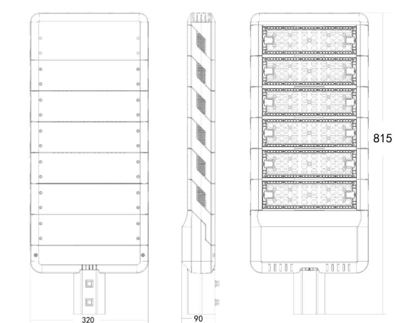Factoy Price Ce RoHS Top Quality 180lm/W 300W Die-Casting Housing Waterproof LED Street Light