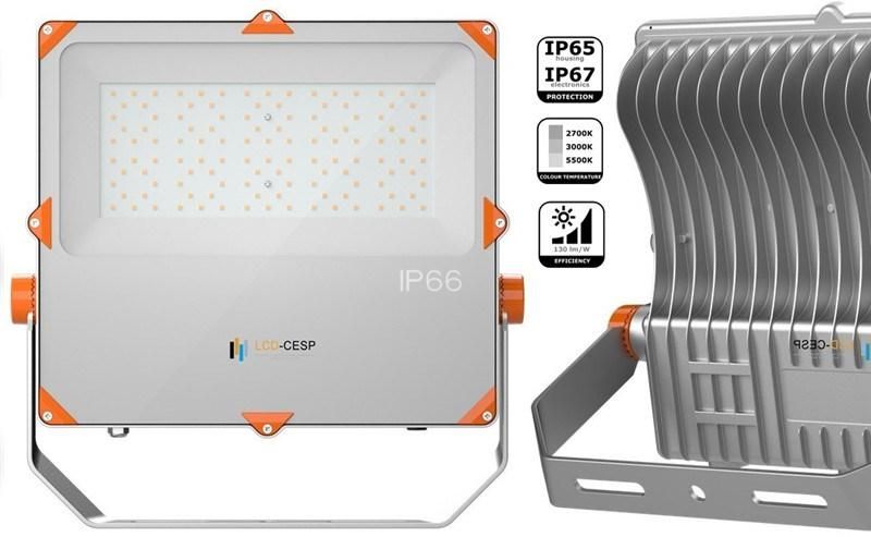 50W 80W 100W 150W 200W Outdoor LED Flood Lights AC90-305V IP66 Road LED Lighting 15000lumen 5700K 220V 60Hz Exterior Floodlight for Car Parking Light IP66
