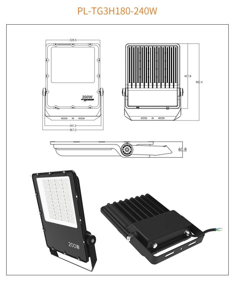2022 High Light Efficiency Ultrathin 80W LED Flood Light