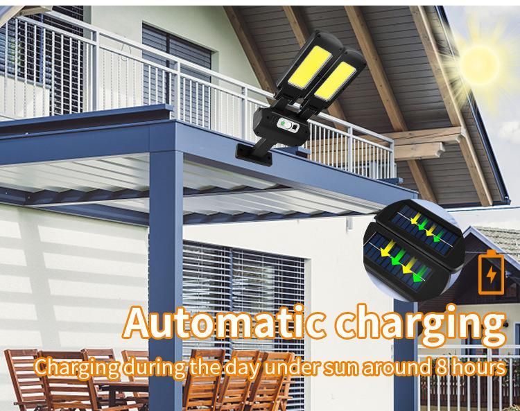 LED Solar Light Outdoor Waterproof Human Body Sensor Light Solar Wall Light Garden Lighting Street Light
