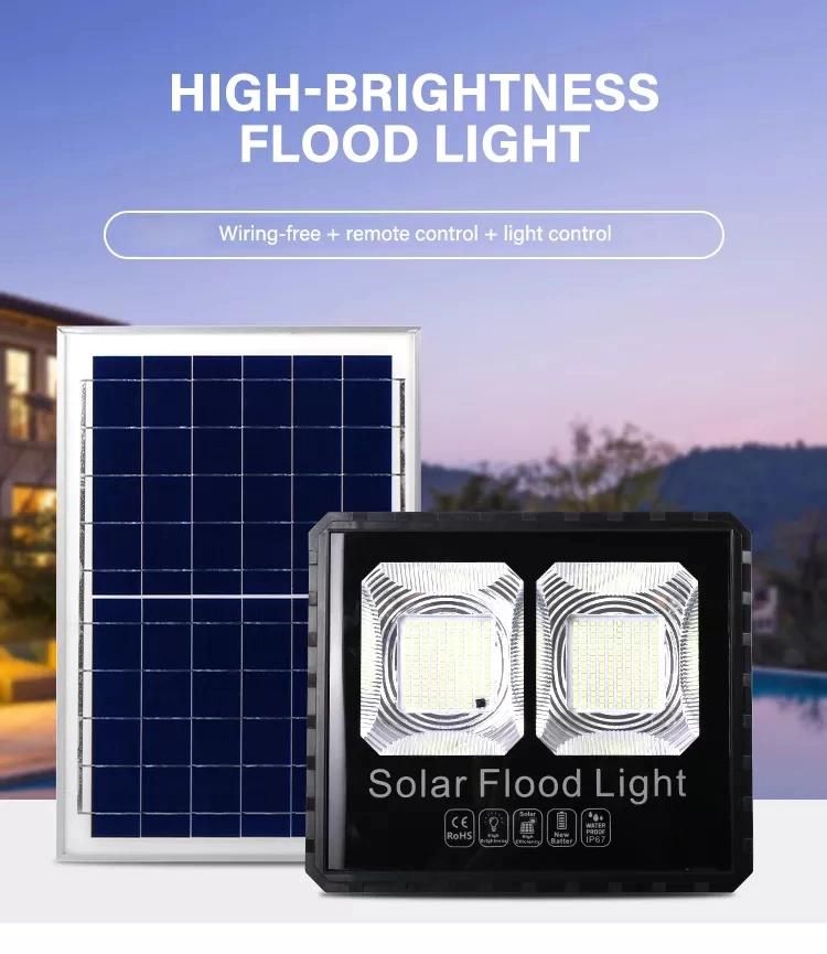 IP67 Floodlight Industrial Waterproof Outdoor Solar Reflector LED Garden Villa Football Yard Solar Flood Light