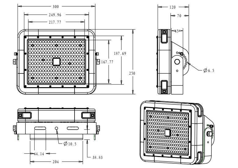 2019 High Power LED Statium Lamp 180 Watt, IP68 Module LED Flood Light 180W with 5 Years Warranty