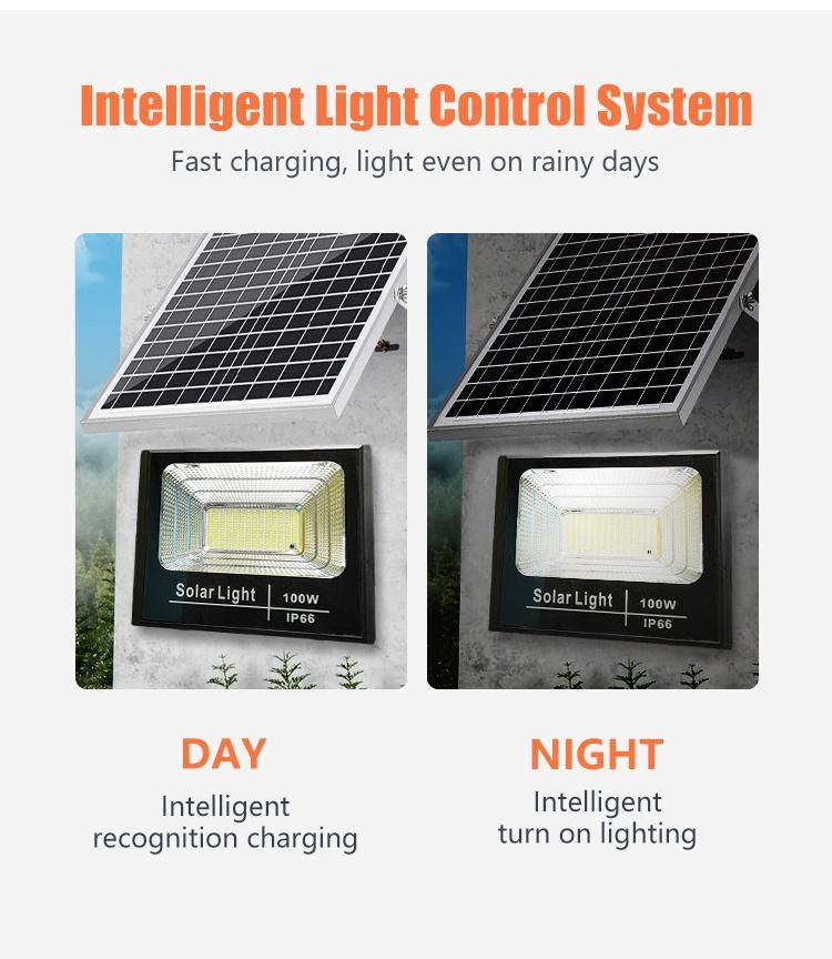 Intelligent Remote Control Solar Floodlight
