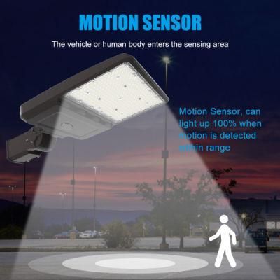 New Model 150W 200W Slip Fitter Outdoor LED Shoebox Area Parking Lot Flood Light Street Light