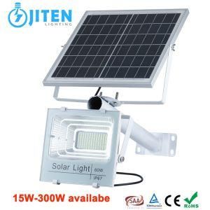 100W SMD Security Dimmable Battery Backup Emergency Lamp IP65 Outdoor Lighting Solar Powered LED Flood Light